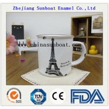 Esmalte personalizada taza de impresión hecha en China